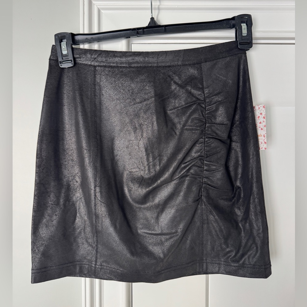 Free People Black Mini Skirt